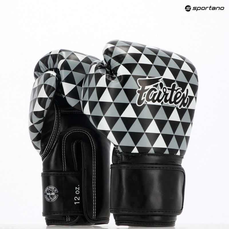 Boxerské rukavice Fairtex Microfiber Art Prism black 4