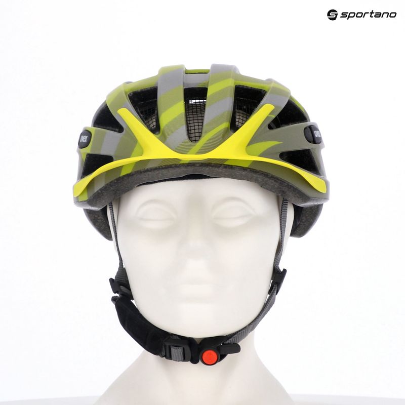 Cyklistická prilba UVEX Air Wing CC grey/lime matt 9