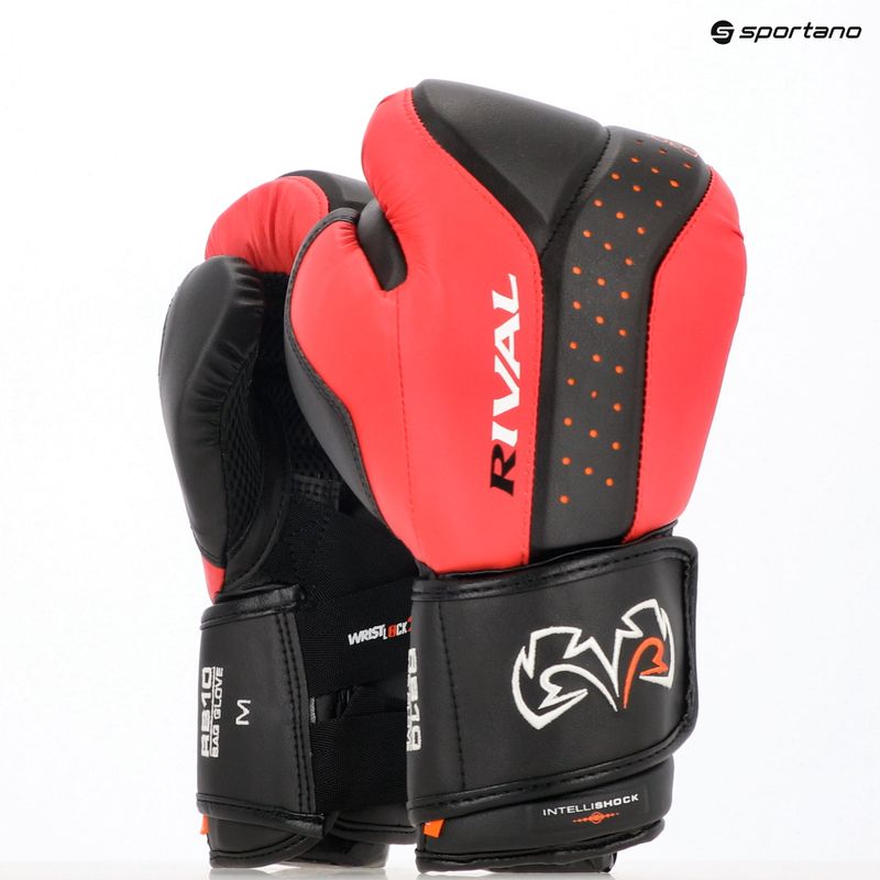 Boxerské rukavice Rival RB10 Intelli-Shock Bag black/red 3