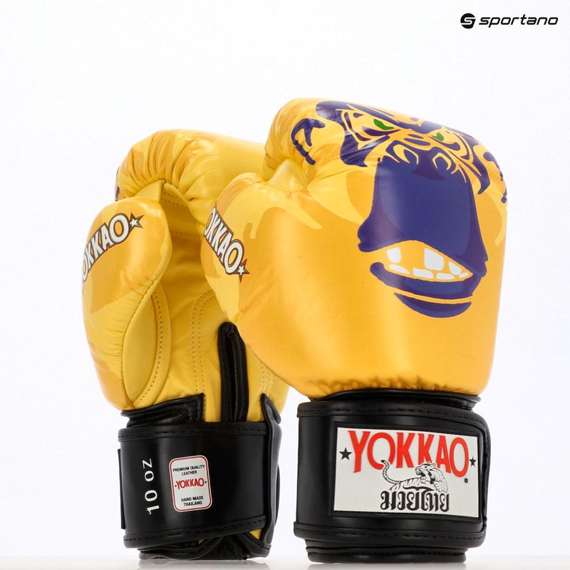 Pánske boxerské rukavice YOKKAO Primate yellow 5