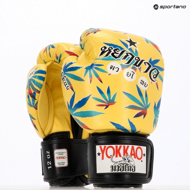 Pánske boxerské rukavice YOKKAO Wax yellow 6
