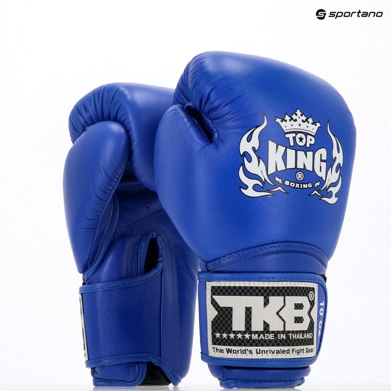 Top King Muay Thai Super blue bokserke rukavice 4