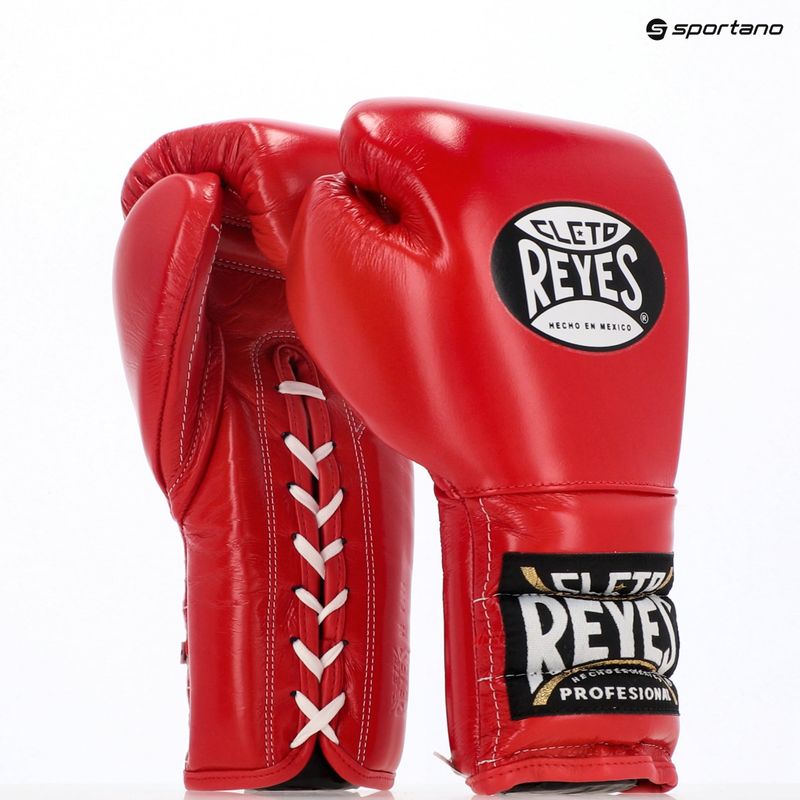Boxerské rukavice Cleto Reyes Lace Up Sparring red 3