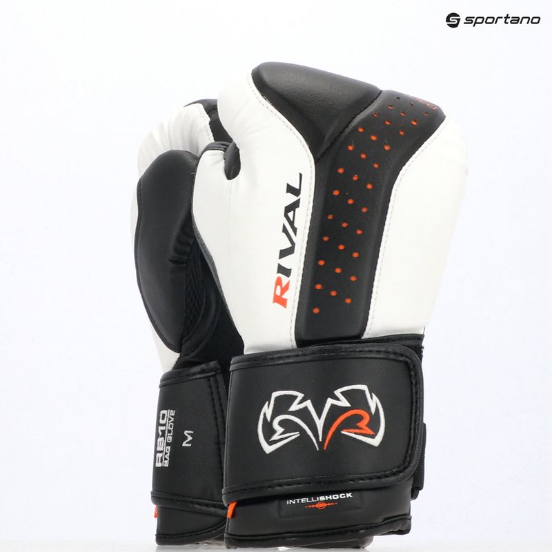 Boxerské rukavice Rival RB10 Intelli-Shock Bag black/white 3
