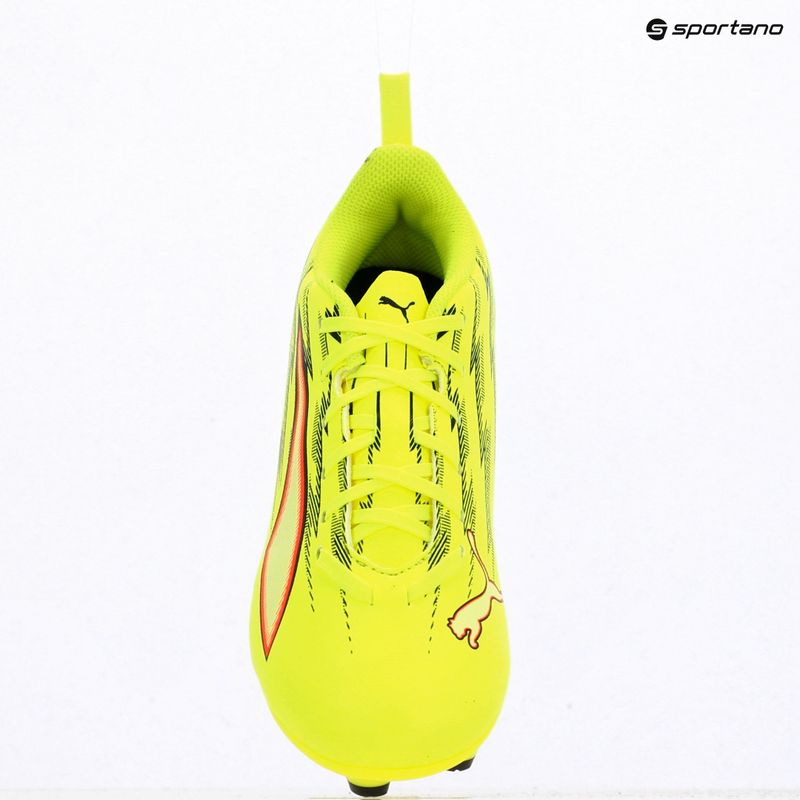 Detské futbalové kopačky PUMA Ultra 6 Play FG/AG Jr Yellow Alert/Puma Black/Glowing Red/Lime Squeeze 12