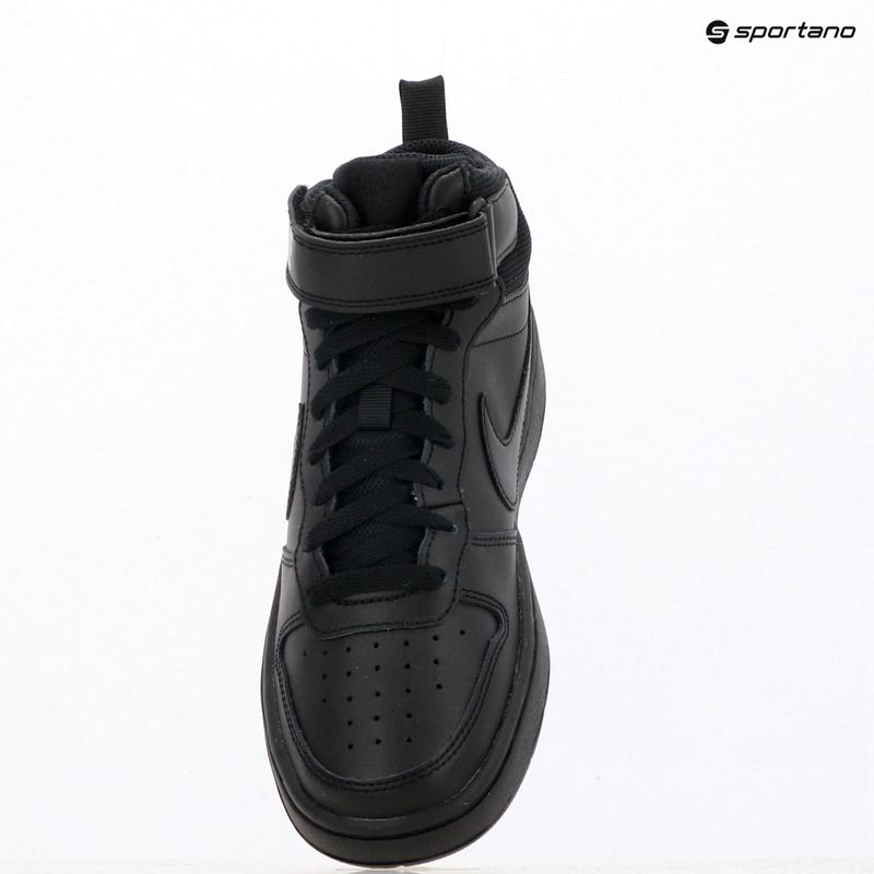 Detské topánky Nike Court Borough Mid 2 black/black/black 10