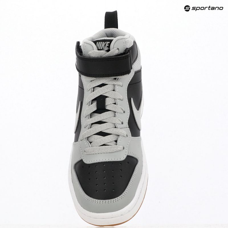 Detské topánky Nike Court Borough Mid 2 black/white/gum medium brown/light smoke grey 11