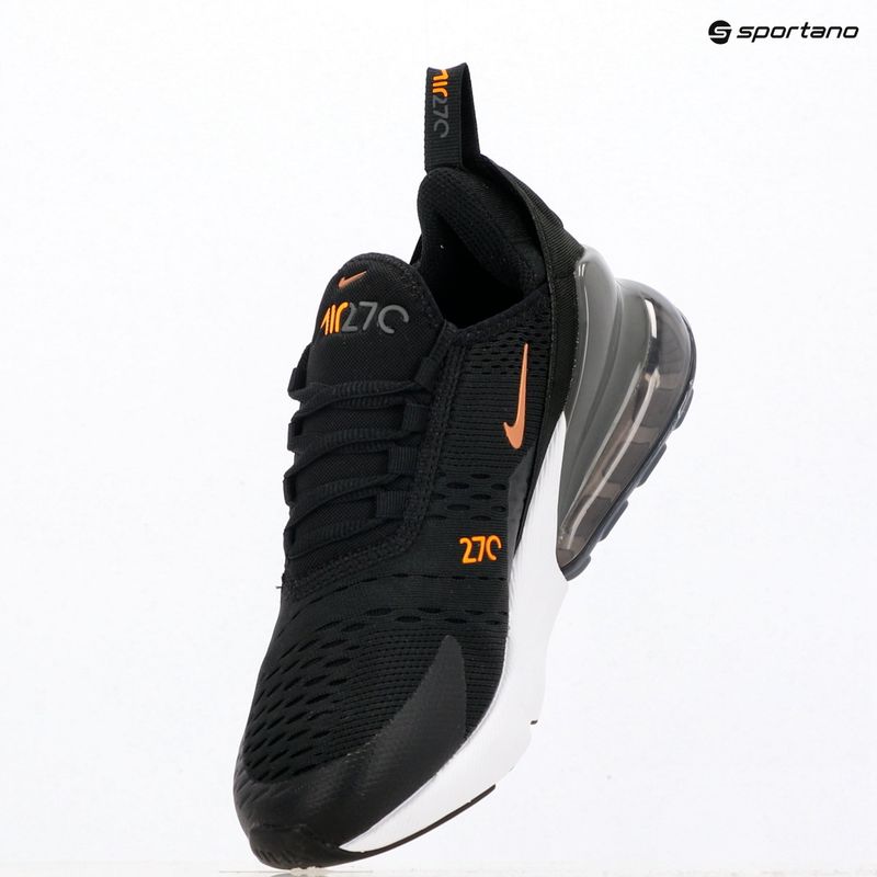 Detské tenisky Nike Air Max 270 black/laser orange/metallic copper 11
