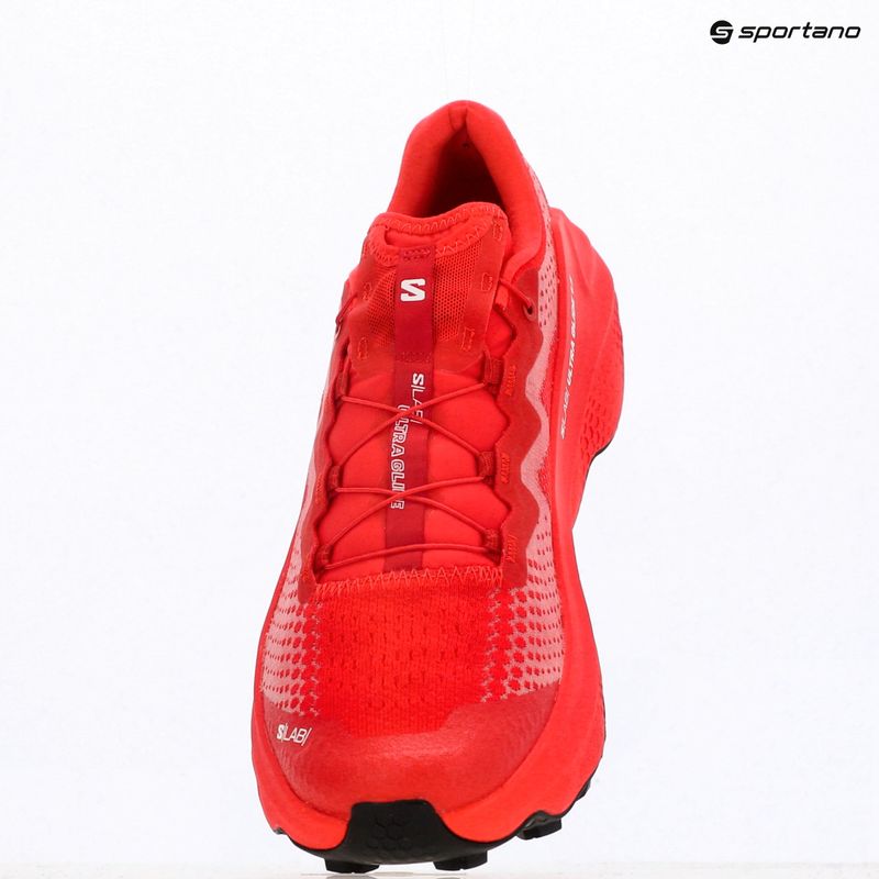Pánske bežecké topánky Salomon S/LAB Ultra Glide 1.5 white/fiery red/black 11