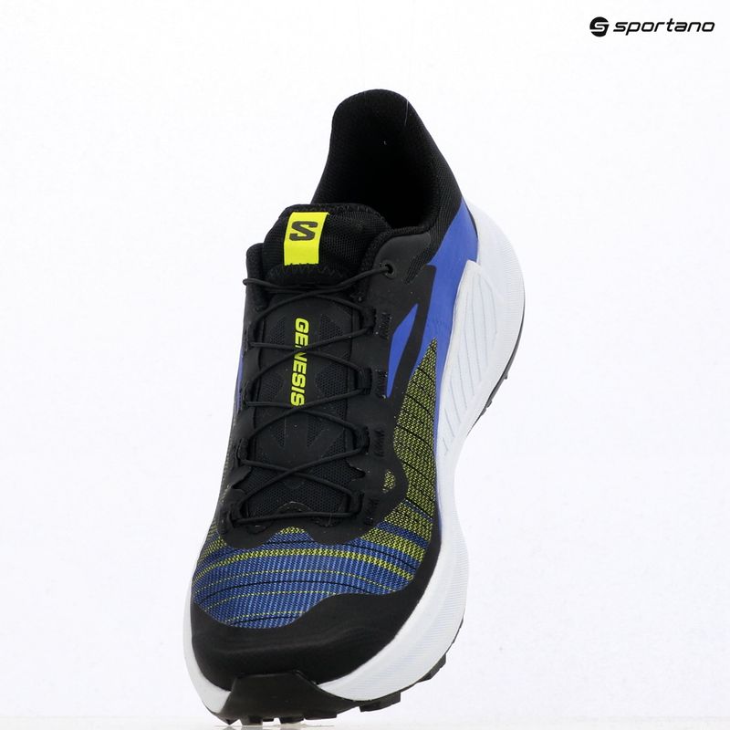 Pánske bežecké topánky Salomon Genesis black/acid lime/bluing 10