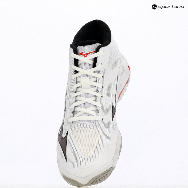 Volejbalové topánky Mizuno Wave Lightning Elite Mid white/black/fiery red 9