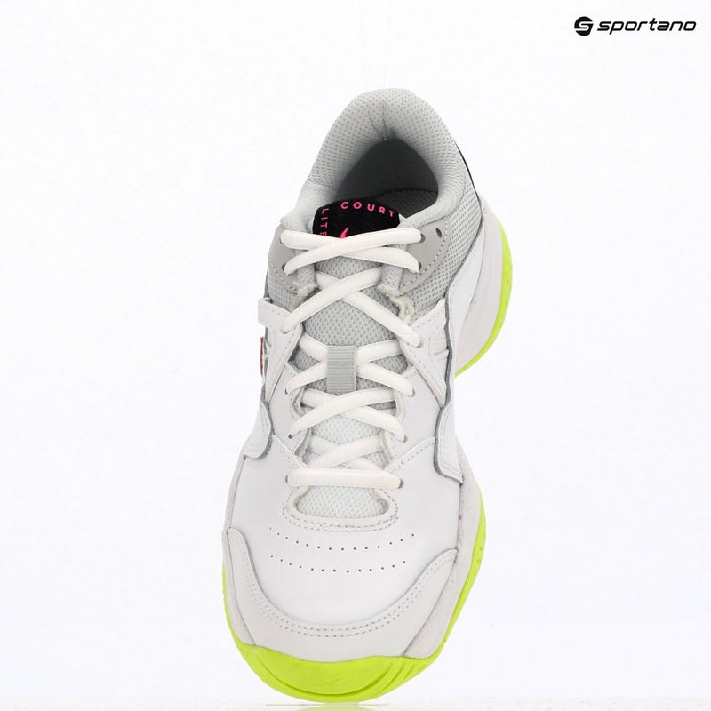 Detské tenisové topánky Nike Court Lite 2 Jr white/hot lime/grey fog/laser fuchsia 6