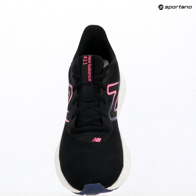 Dámske bežecké topánky New Balance Fresh Foam 411's V3 black/real pink/blue oyster 9