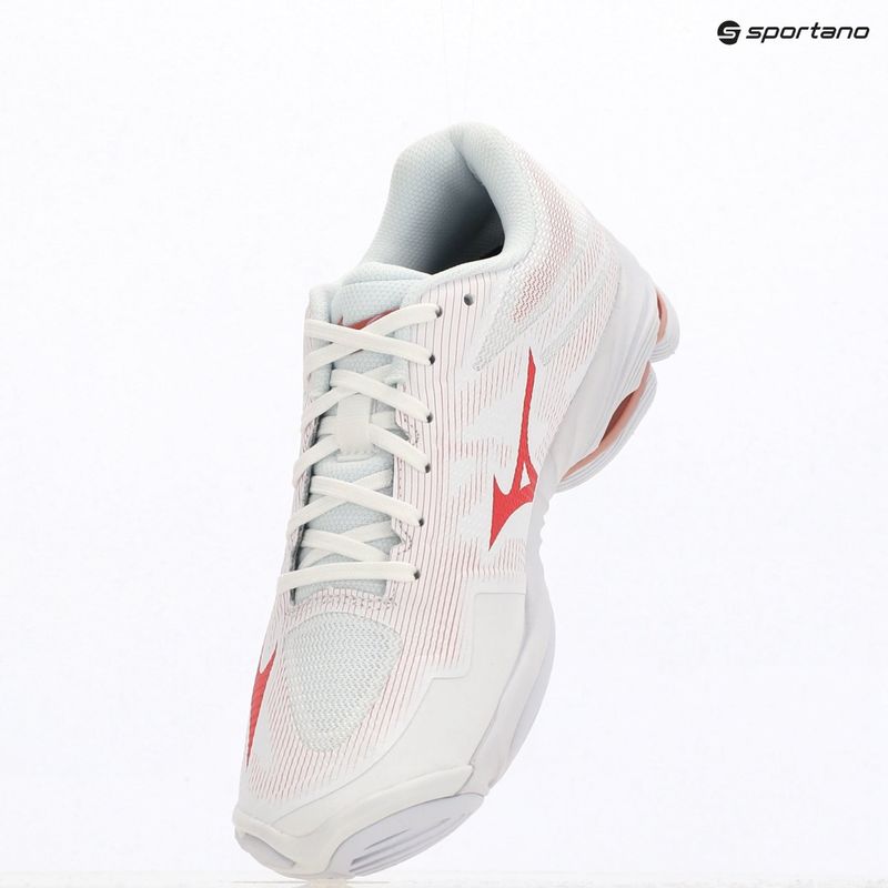 Dámske volejbalové topánky Mizuno Wave Lightning Pro white/rose elegance/lava falls 9