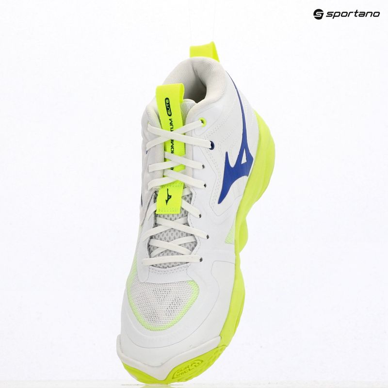 Volejbalové topánky Mizuno Wave Momentum Elite Mid white/lightning yellow/dazzling blue 12