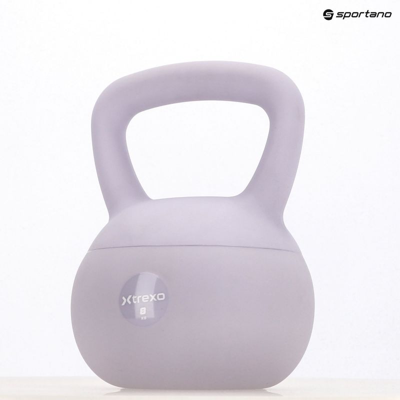Mäkký kettlebell XTREXO 8 kg purple 9