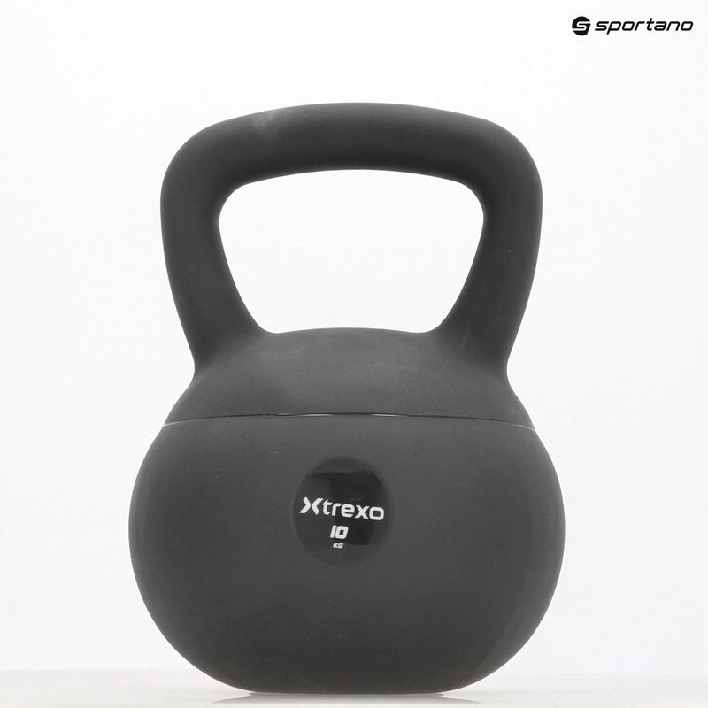 Mäkký kettlebell XTREXO 10 kg grey 9