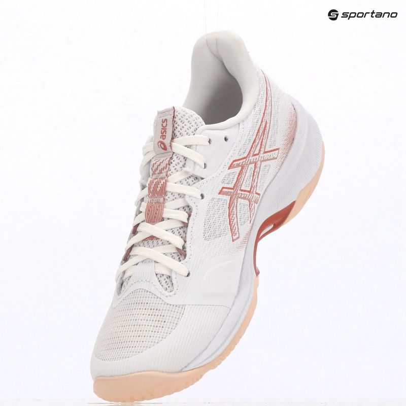 Dámske volejbalové topánky ASICS Netburner Ballistic FF 4 white/rose red 9