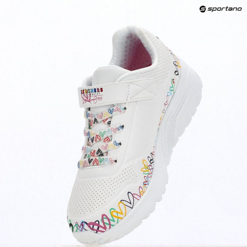 Detské topánky SKECHERS Uno Lite Heart Craze white/multi 3