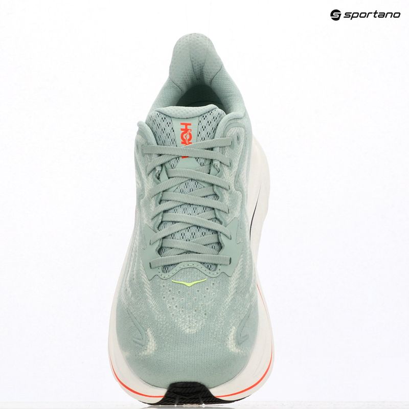 Pánske bežecké topánky HOKA Clifton 10 Wide sage/neon flame 17