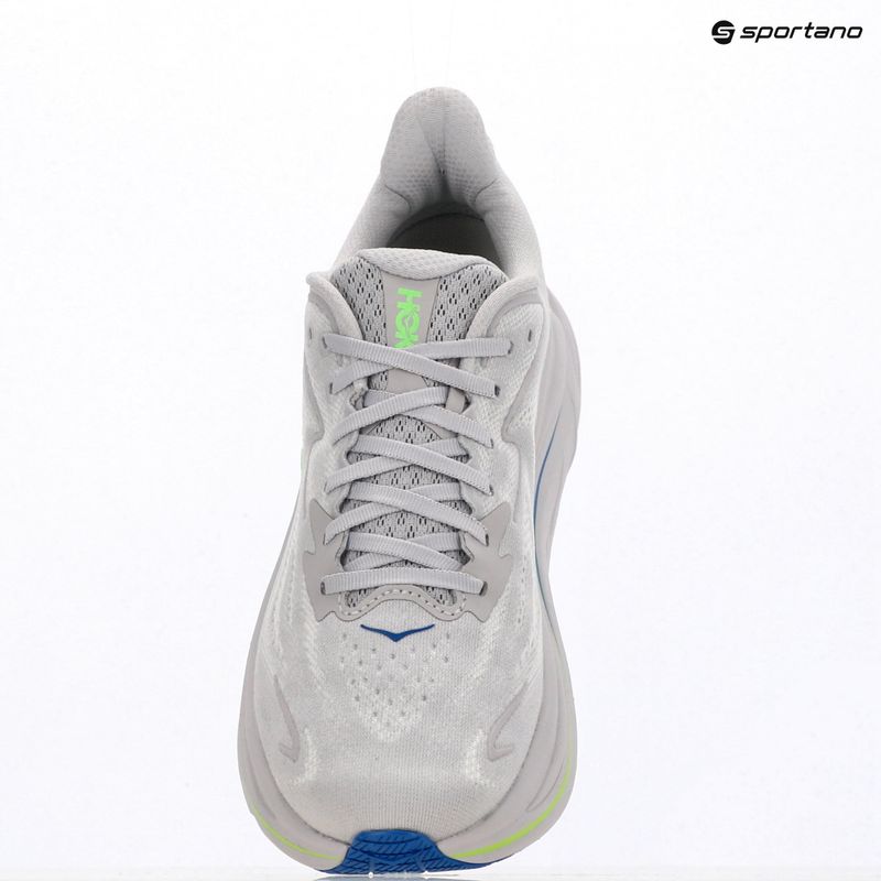 Pánske bežecké topánky HOKA Clifton 10 ash grey/neon green 10