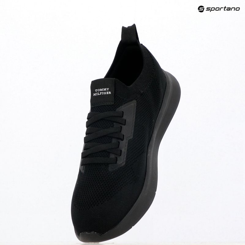 Pánske topánky Tommy Hilfiger Lightweight Knitted Runner black 9