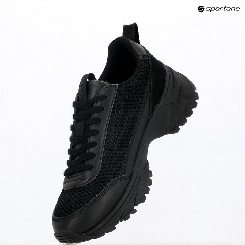 Dámske topánky Calvin Klein HW0HW03000 Hike Runner Lup Lin Mesh triple black 9