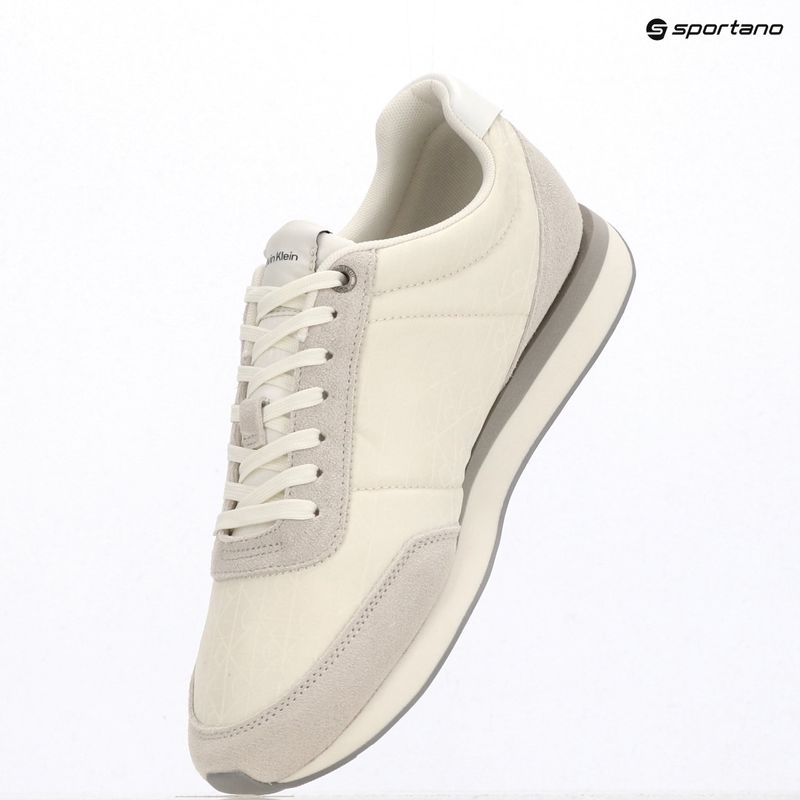 Pánske topánky Calvin Klein HM0HM02140 Retro Runner Ripstop Aop marshmallow/bright white 9