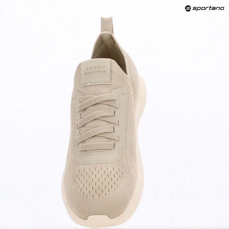 Dámske topánky Tommy Hilfiger Knit Extralight Runner classic beige 8