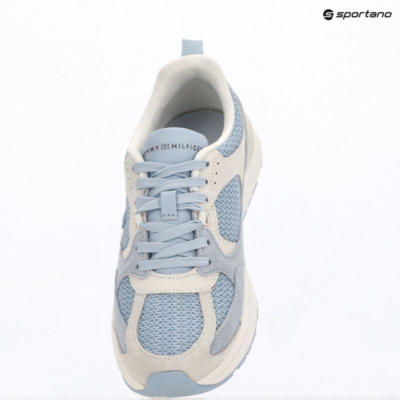 Dámske topánky Tommy Hilfiger Mix Material Runner brezzy blue/ecru 9