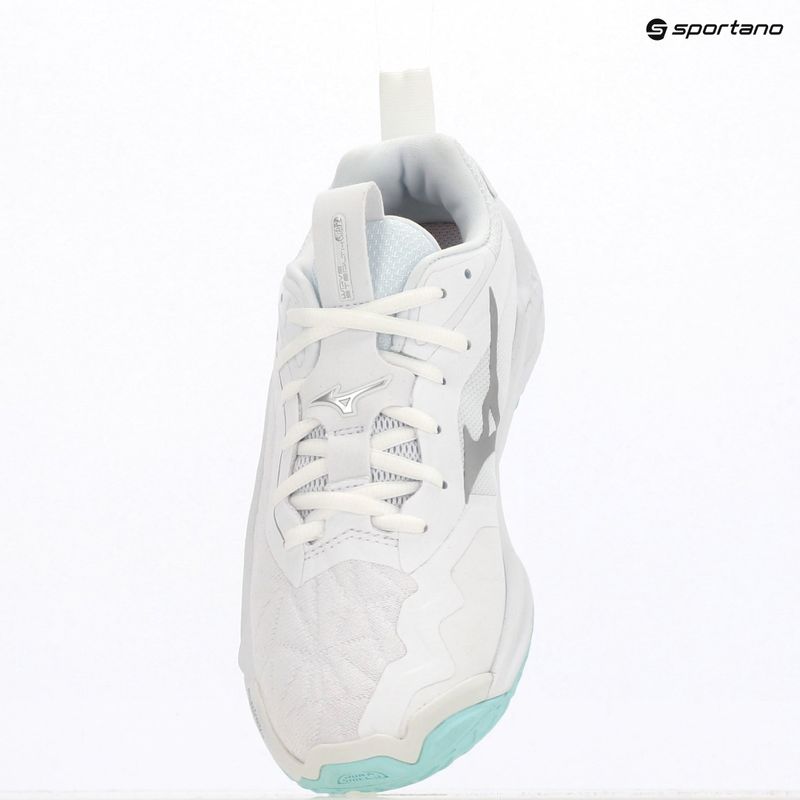 Dámske hádzanárske topánky Mizuno Wave Stealth Neo 2 white/blue tint 9