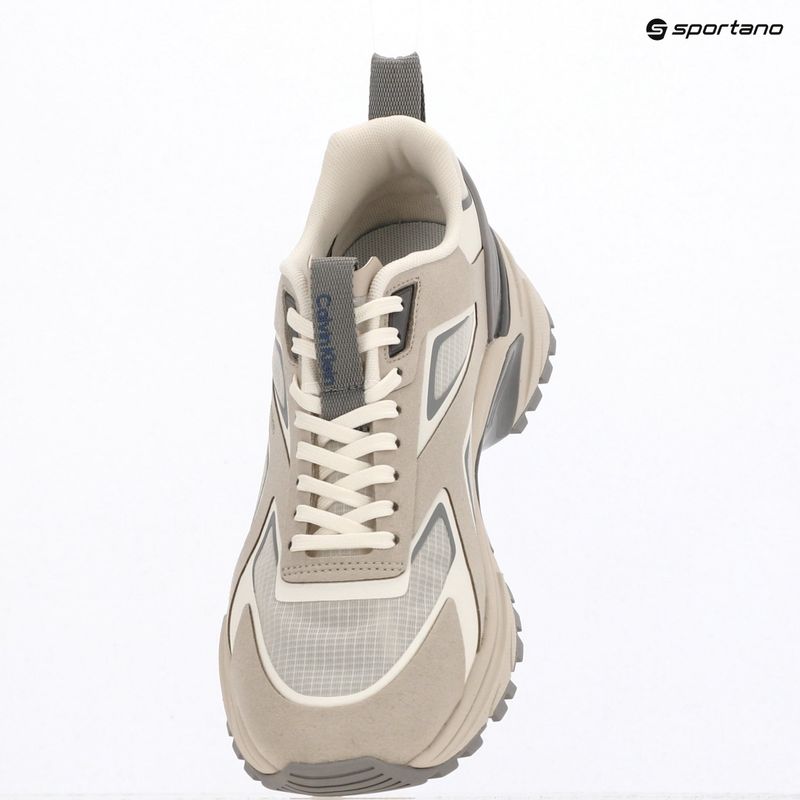 Dámske topánky Calvin Klein HW0HW03019 Hike Run Ckstripe Ripst oatmeal/marshmallow/cloudburst 9
