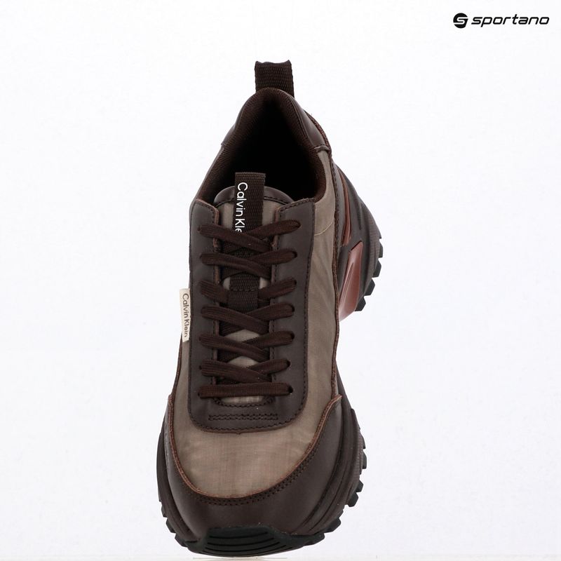 Dámske topánky Calvin Klein HW0HW02999 Hike Runner Organza Met Leather bordeaux/rhubarb 9