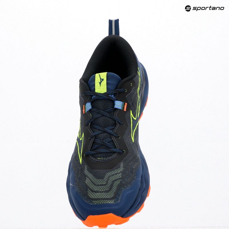 Pánske bežecké topánky Mizuno Wave Daichi 9 estate blue/lightning yellow 4