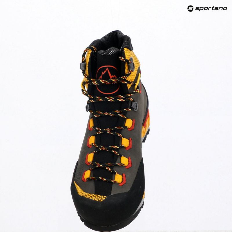 Pánske vysokohorské topánky La Sportiva Trango Tech Leather GTX black/yellow 9