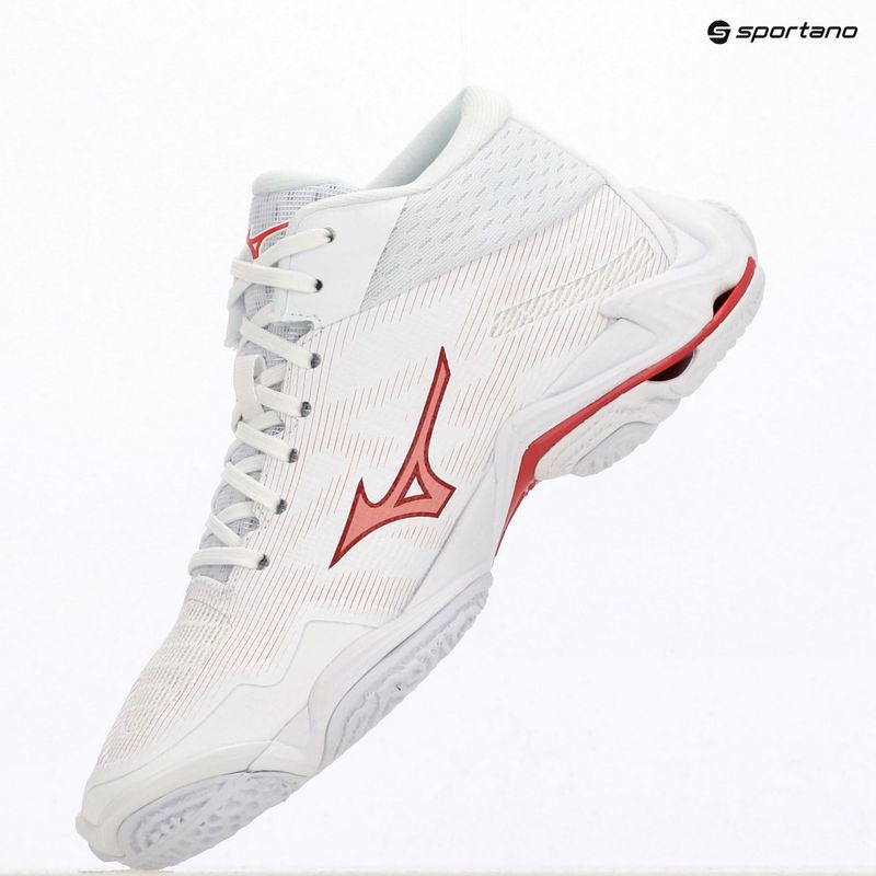 Dámske volejbalové topánky Mizuno Wave Lightning Elite Mid white/rose elegance/lava falls 4