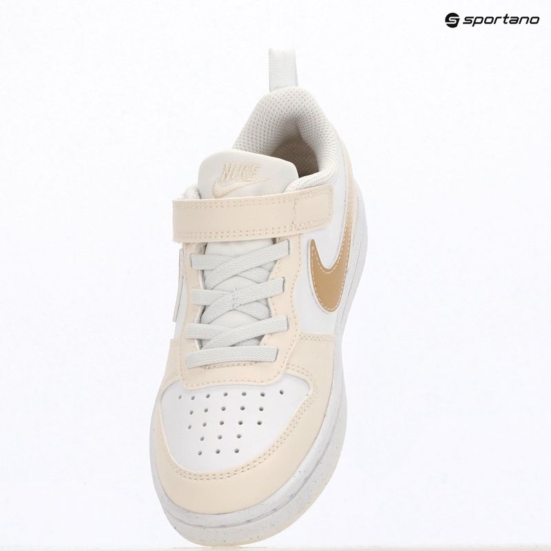 Detské topánky Nike Court Borough Low white/chalk/white/shimmer 6