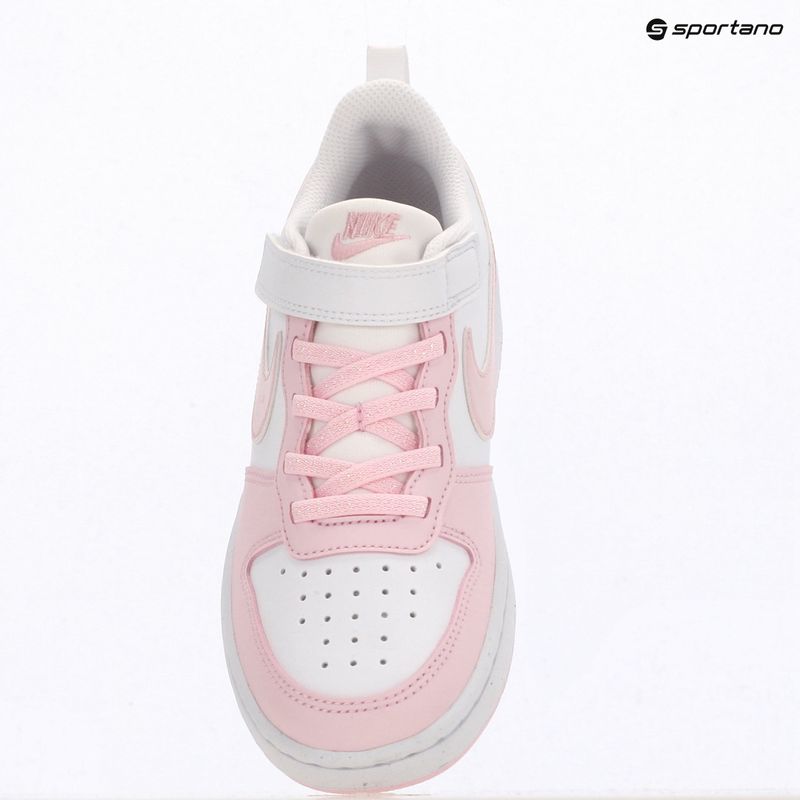 Detské topánky Nike Court Borough Low Recraft white/pink foam 6
