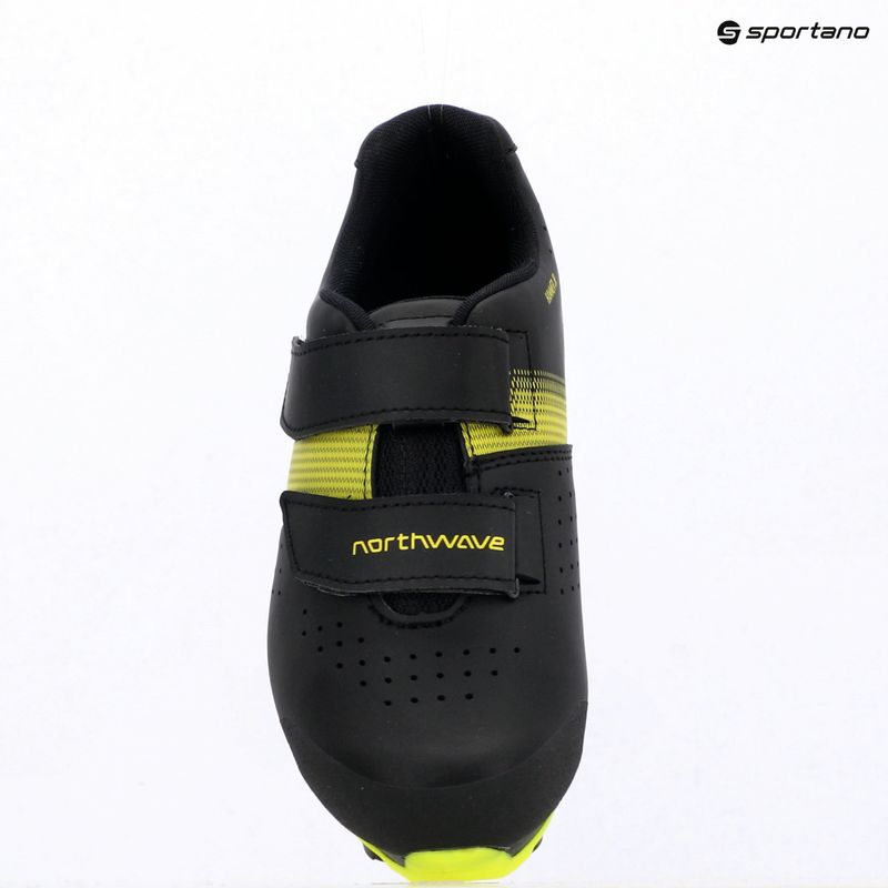 Detské cyklistické topánky MTB Northwave Hammer Junior black/yellow fluo 5
