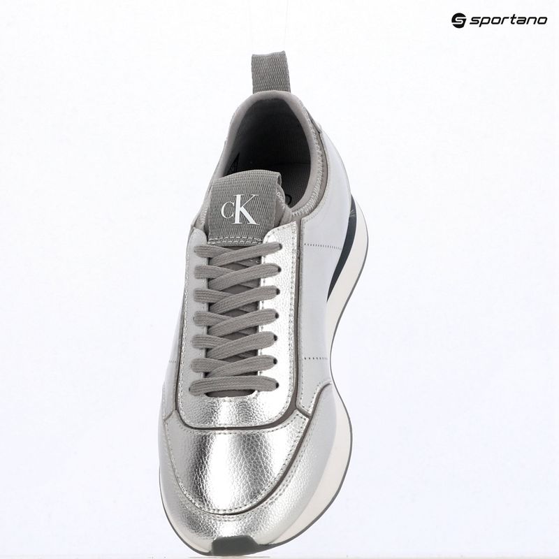 Dámske topánky Calvin Klein HW0HW03287 Retro Runner Metallic silver 9