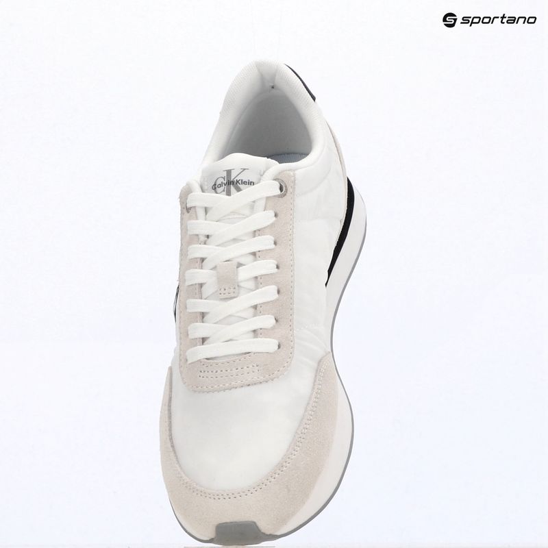 Dámske topánky Calvin Klein YW0YW01990 Retro Runner Lace Up Nylon MG bright white/black 9