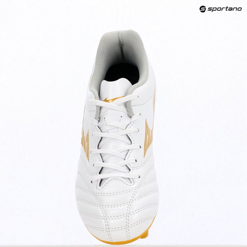 Detské futbalové kopačky Mizuno Monarcida Neo III Select FG white/mp gold 11