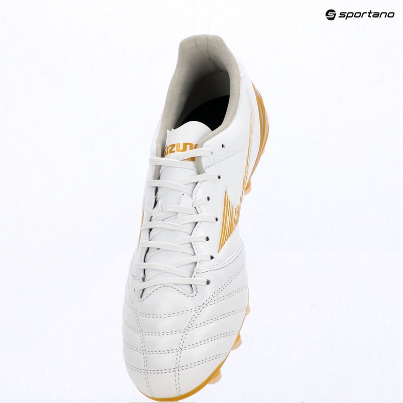 Futbalové kopačky Mizuno Morelia Neo IV Pro FG white/mp gold/cool gray 3c 12