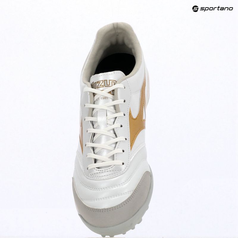 Futbalové kopačky Mizuno Morelia Sala Pro TF white/football gold/galaxy silver 15