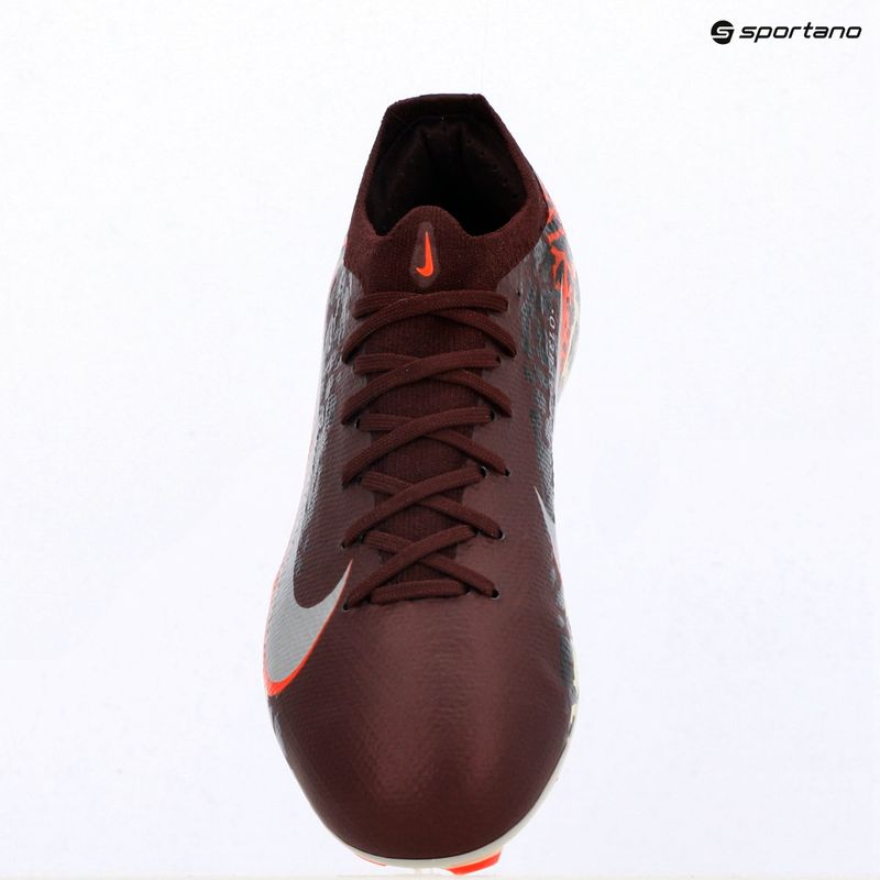 Detské kopačky Nike United Jr. Mercurial Vapor 16 Pro FG burgundy crush/metallic silver 13