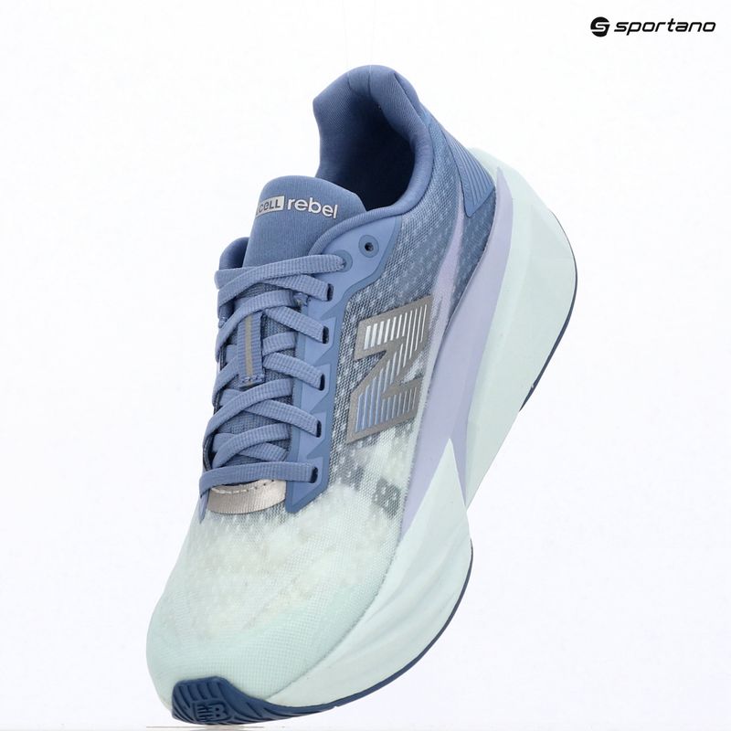 Dámske bežecké topánky New Balance FuelCell Rebel V5 fairweather blue/glint blue 18
