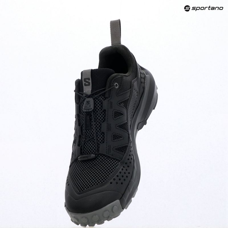 Pánske turistické topánky Salomon Techamphibian 5 black/black/castlerock 10