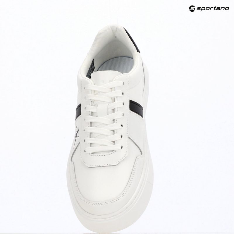 Pánske topánky Calvin Klein HM0HM02237 Classic Cups Lace Leather EMB Tongue bright white/black 9