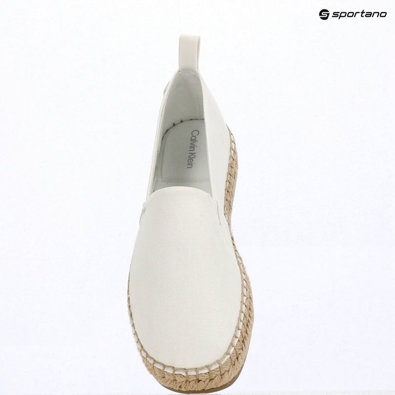 Dámske espadrilky Calvin Klein HW0HW02931 Oblique Canvas Off White 9