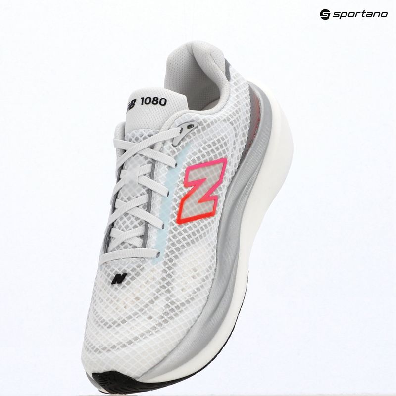 Pánske bežecké topánky New Balance 1080's V15 103 white/pink heat/tangerine heat 9